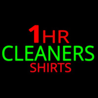 1 Hr Cleaners Shirt Neon Sign
