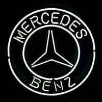 Big Mercedes Benz Logo Eu Auto Car Dealer Pub Display Neon Sign