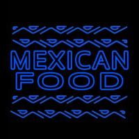 Blue Mexican Food Outdoor Neon Sign