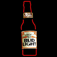 Bud Light Bottle Beer Sign Neon Sign