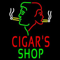 Cigars Shop With Logo Neon Sign