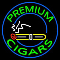 Custom Premium Cigars 1 Neon Sign