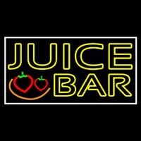 Double Stroke Juice Bar With Strawberries Neon Sign