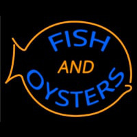 Fish And Oysters Neon Sign