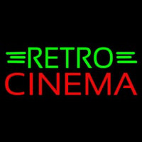 Green Retro Red Cinema Neon Sign