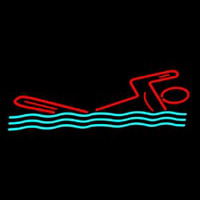 Man Swimming Neon Sign