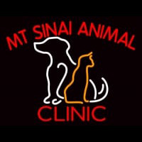 Mt Sinai Animal Clinic Neon Sign