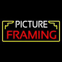 Picture Framing With Frame Logo Neon Sign