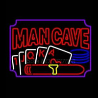 Poker Cigar Man Cave Neon Sign