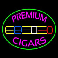 Premium Cigars Logo Neon Sign
