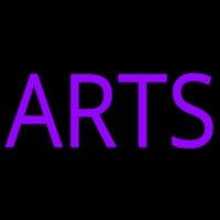 Purple Arts Neon Sign
