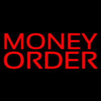 Red Money Order Neon Sign