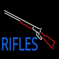 Rifles With Graphic Neon Sign