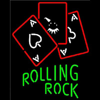Rolling Rock Ace And Poker Beer Sign Neon Sign