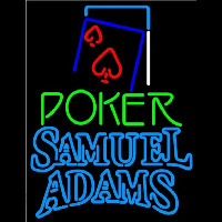 Samuel Adams Green Poker Red Heart Beer Sign Neon Sign