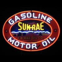 Sun-Rae Motor Oil Gasoline Neon Sign