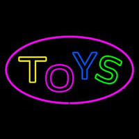Toys Oval Purple Neon Sign
