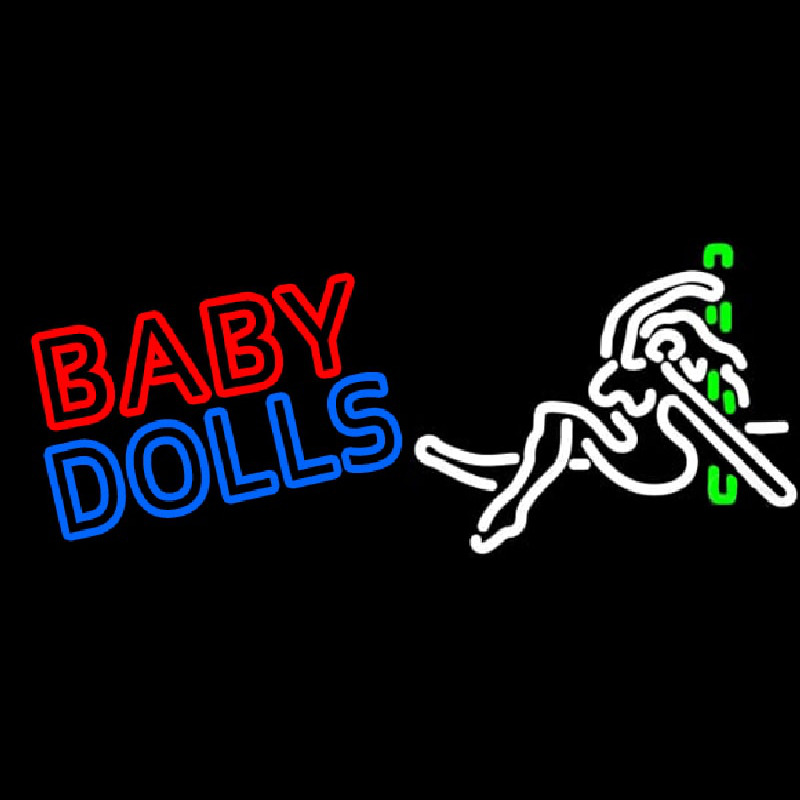 Baby Dolls Girls Strip Club Neon Sign