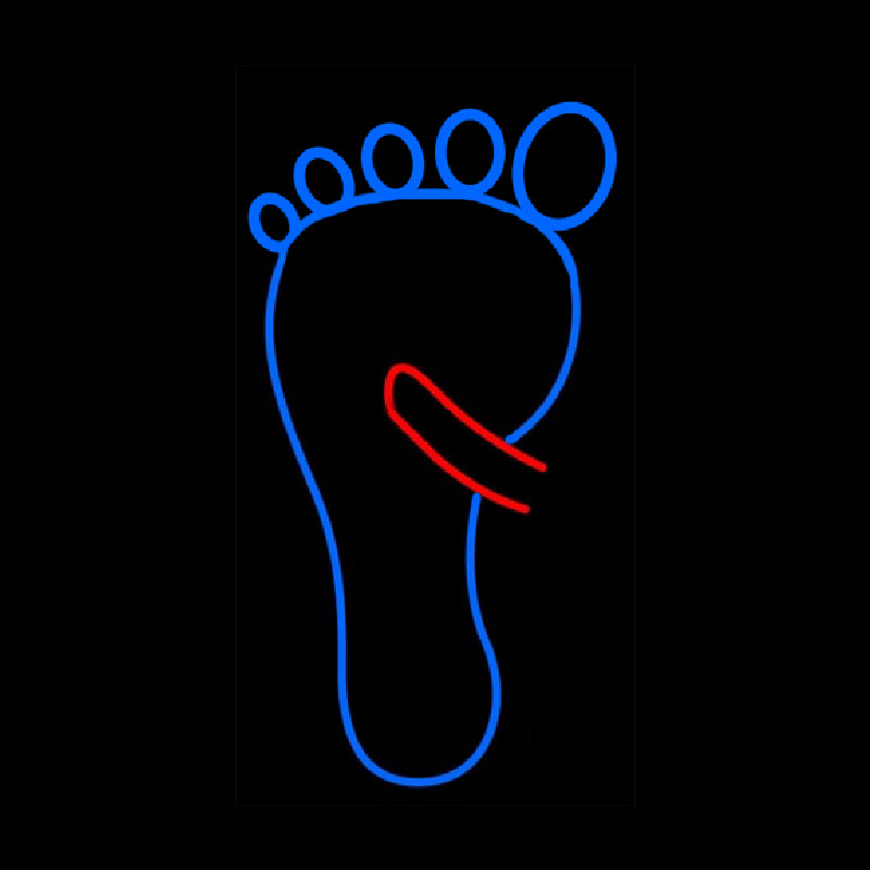 Back Foot Rub Neon Sign