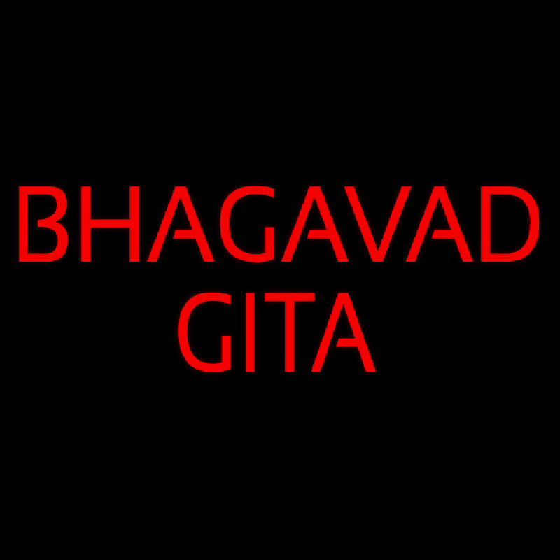 Bhagavad Gita Neon Sign