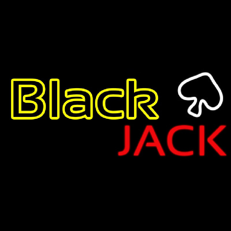 Blackjack Poker Neon Neon Sign