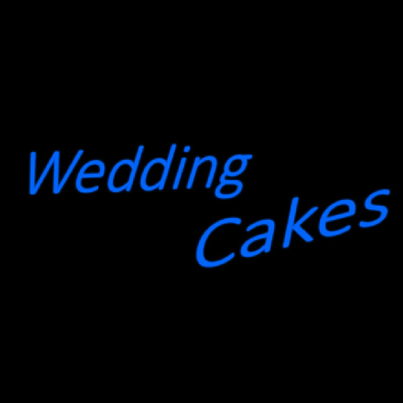 Blue Wedding Chapel Neon Sign