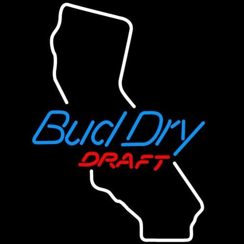 Bud Dry California Beer Sign Neon Sign