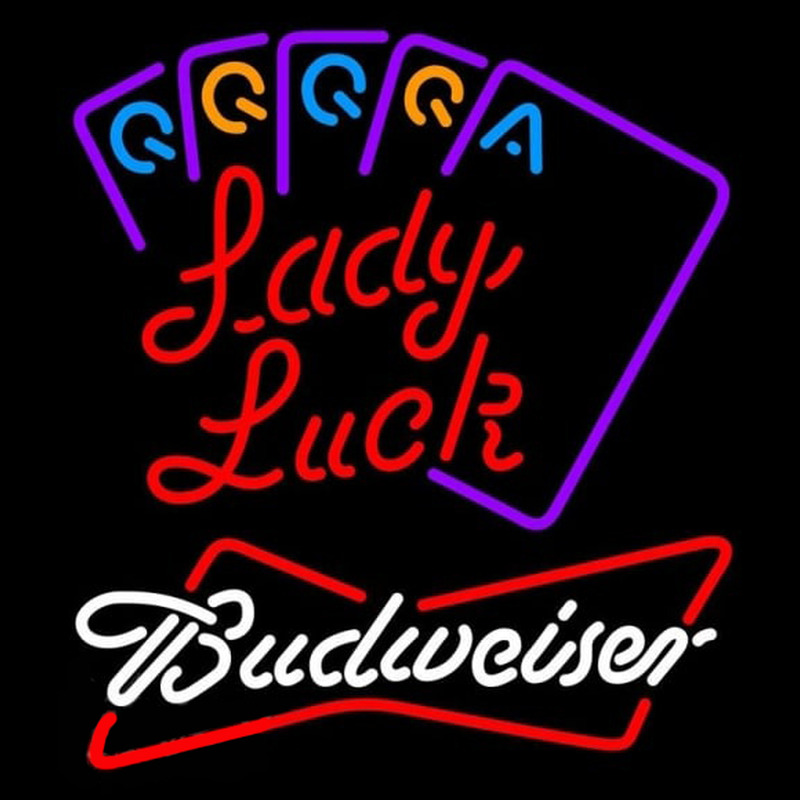 Budweiser Lady Luck Series Beer Sign Neon Sign