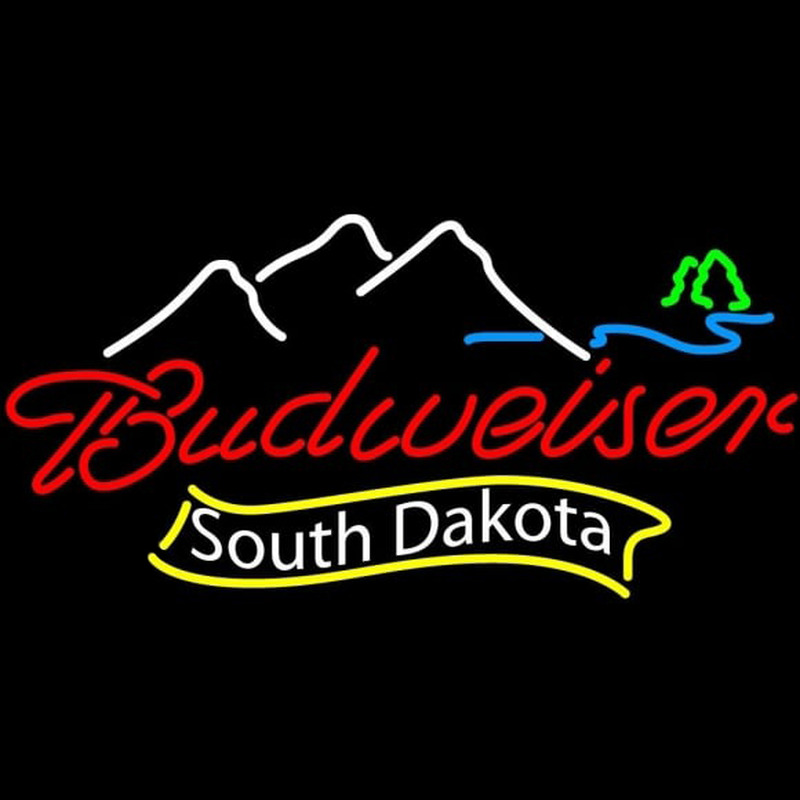 Budweiser South Dakota Beer Sign Neon Sign