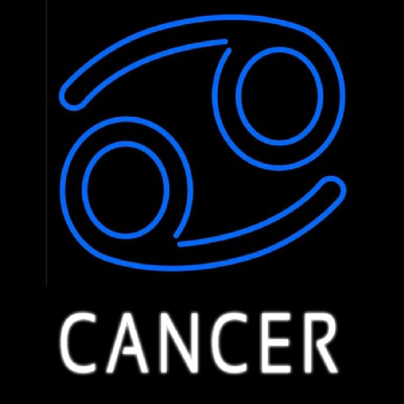 Cancer Logo Neon Sign