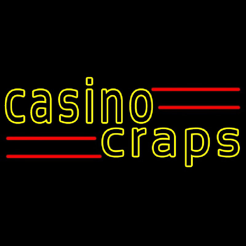 Casino Craps 2 Neon Sign