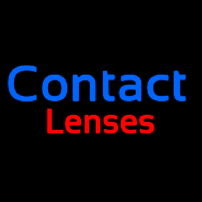 Contact Lenses Neon Sign