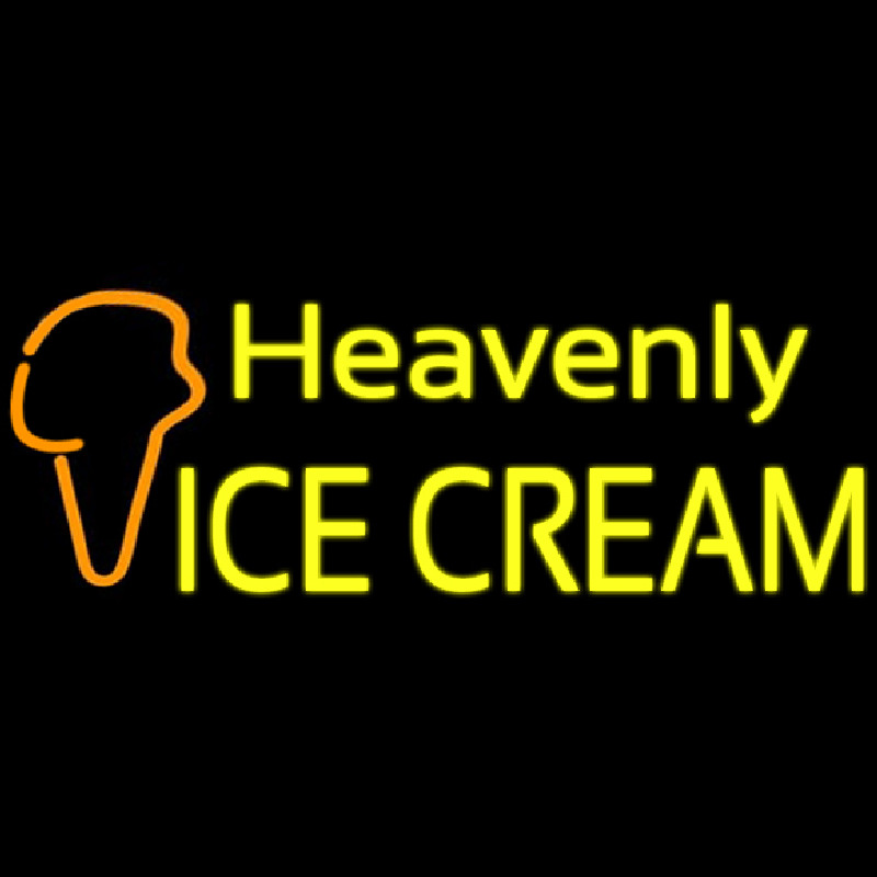 Custom Heavenly Ice Cream Cone Neon Sign