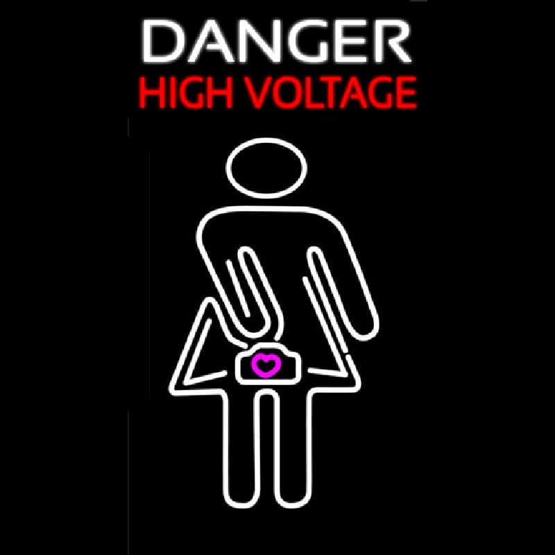 Danger High Voltage Neon Sign