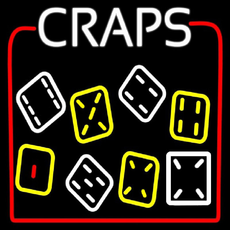 Dies With Craps 1 Neon Sign