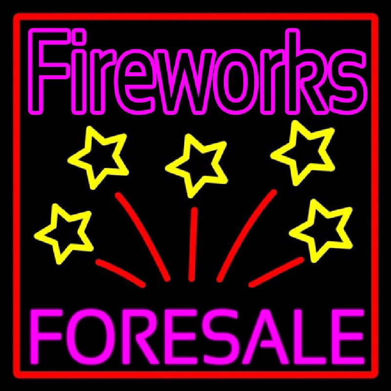 Fireworks For Sale 1 Neon Sign