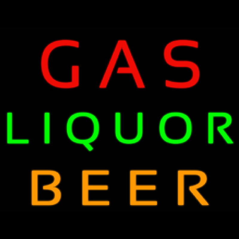 Gas Liquor Beer Neon Sign