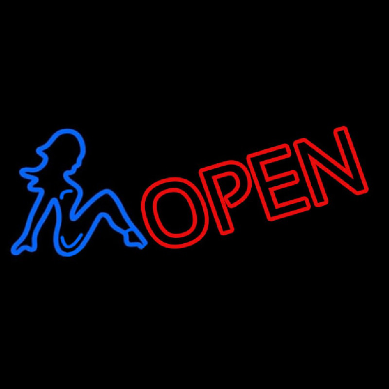 Girls Strip Club Open Neon Sign