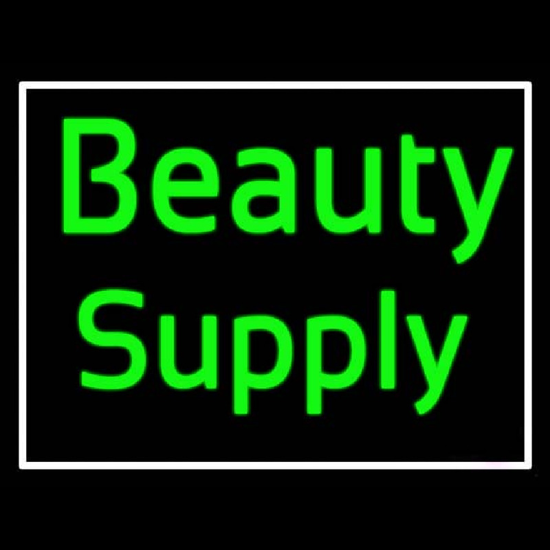 Green Beauty Supply Neon Sign