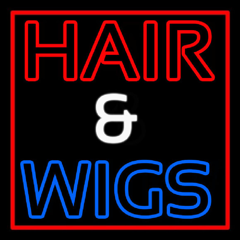 Hair And Wigs Neon Sign