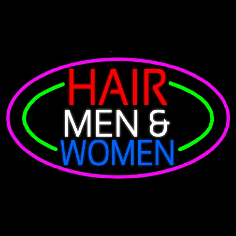 Hair Men And Women Neon Sign