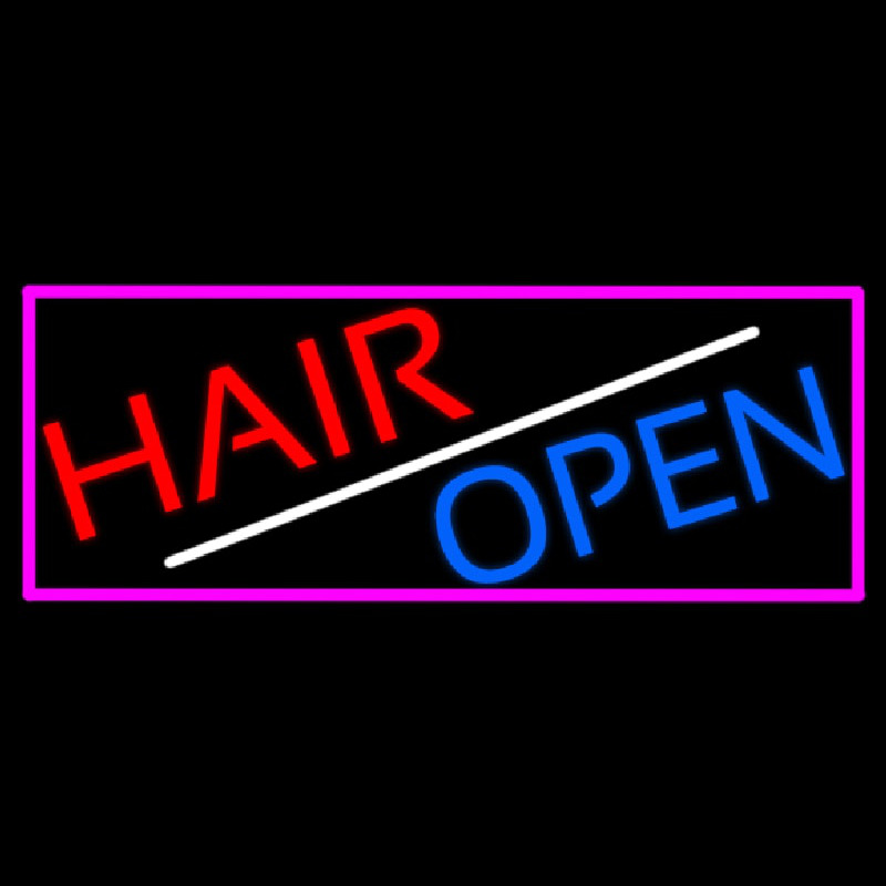 Hair Open Neon Sign