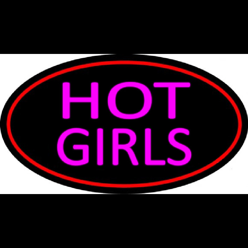 Hot Girls With Red Border Neon Sign