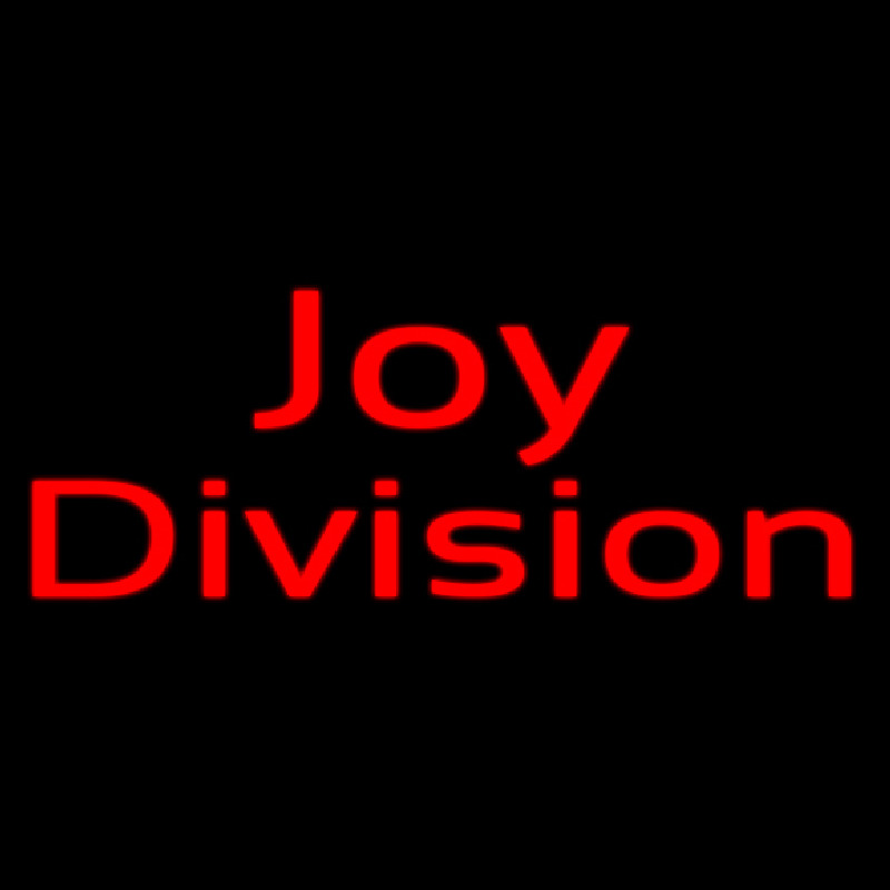 Joy Division Neon Sign