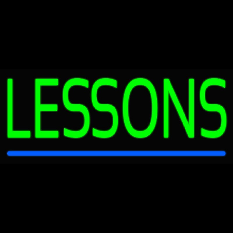 Lessons Neon Sign