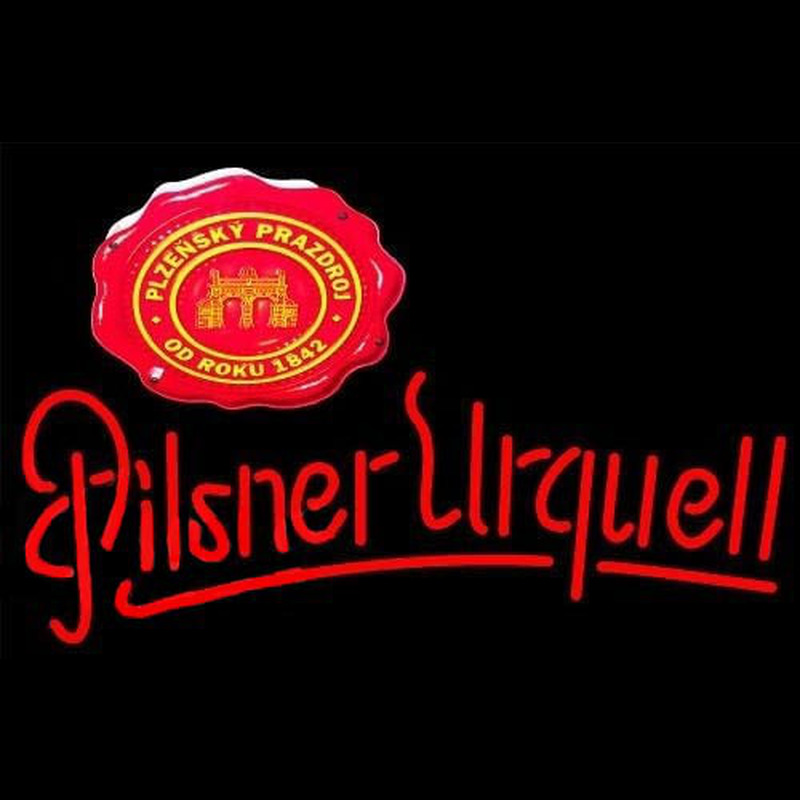 Light Green Pilsner Urquell Budweiser Clydesdale Coaster Beer Sign Neon Sign