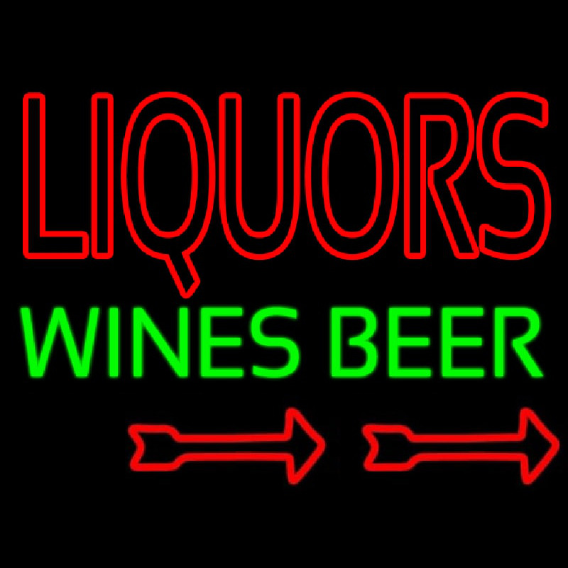 Liquors Wines Beer Neon Sign