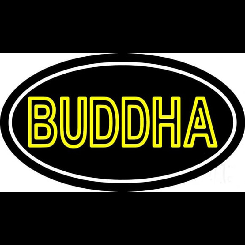 Lord Buddha With Border Neon Sign