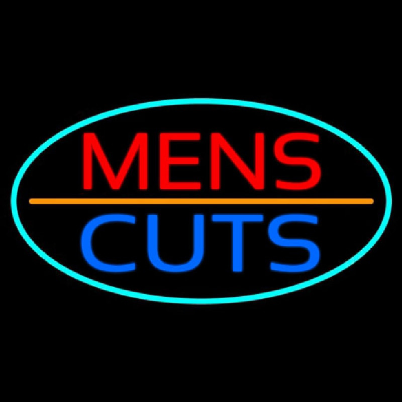 Mens Cuts Neon Sign