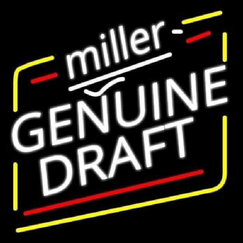 Miller Genuine Draft Beer Neon Sign ️ NeonSignsUS.com®